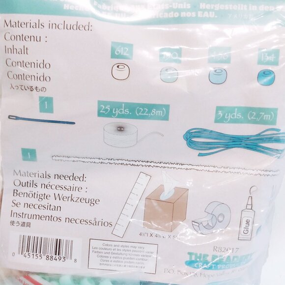 The Beadery Craft Projects-One Baby Blue - Baby's Tissue Box Cover-NIP - Picture 6 of 7